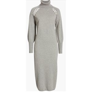 Ted Baker London Malorri Stitch Insert Long Sleeve Midi Sweater Dress NWT Size 2